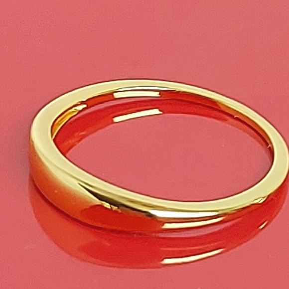 Engraved "You are always‎ on my mind" Minimalist 925 Sterling Silver Ring. - Picture 7 of 16